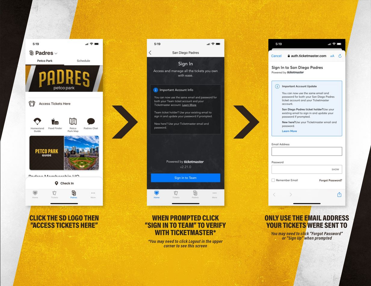 How to access tickets in the MLB Ballpark app